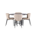 Round dining set (copenhagen, modesto)