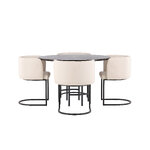 Round dining set (copenhagen, simrishamn)