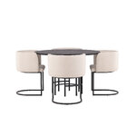 Round dining set (copenhagen, simrishamn)