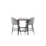 Rectangular dining set (camden, velvet)