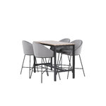 Rectangular dining set (camden, velvet)