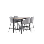 Rectangular dining set (camden, velvet)