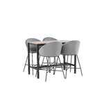 Rectangular dining set (camden, velvet)