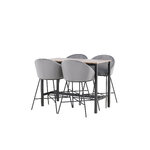 Rectangular dining set (camden, velvet)