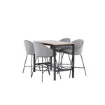 Rectangular dining set (camden, velvet)