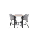 Rectangular dining set (camden, velvet)