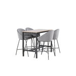 Rectangular dining set (camden, velvet)