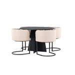 Round dining set (bootcut oval, Simrishamn)