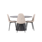 Round dining set (polar)