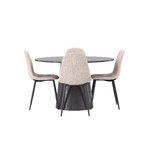 Round dining set (polar)