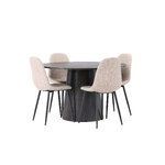 Round dining set (polar)