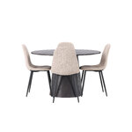 Round dining set (polar)