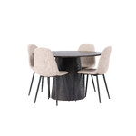 Round dining set (polar)