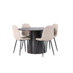 Round dining set (polar)