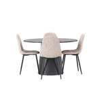 Round dining set (polar)