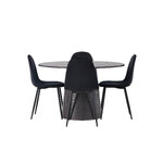 Round dining set (polar)