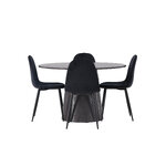 Round dining set (polar)