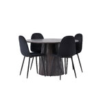 Round dining set (polar)