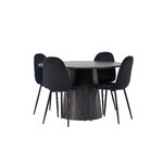 Round dining set (polar)