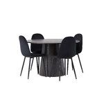 Round dining set (polar)