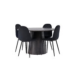 Round dining set (polar)