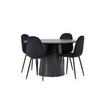 Round dining set (polar)