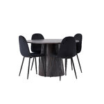 Round dining set (polar)