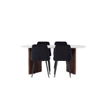 Oval dining set (night)