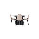 Round dining set (polar)