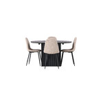 Round dining set (polar)