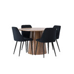 Round dining set (night)