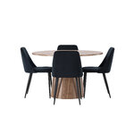 Round dining set (night)