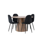 Round dining set (polar)