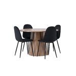 Round dining set (polar)