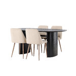 Oval dining set (night)