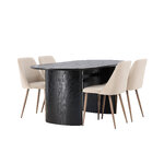 Oval dining set (night)