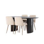 Oval dining set (night)