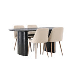 Oval dining set (night)