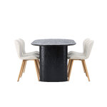 Oval dining set (lily)