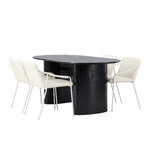 Oval dining set (twist)