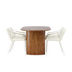 Oval dining set (twist)