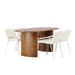 Oval dining set (twist)