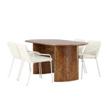 Oval dining set (twist)