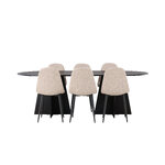 Oval dining set (polar)