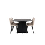 Oval dining set (polar)