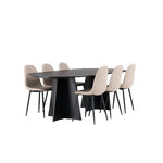 Oval dining set (polar)