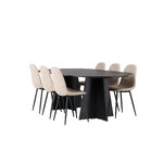 Oval dining set (polar)