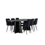 Oval dining set (night)