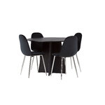 Round dining set (polar)