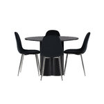 Round dining set (polar)